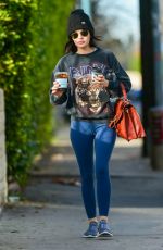 LUCY HALE Out for Coffee in Los Angeles 01/02/2020
