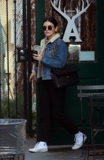 LUCY HALKE Out for Coffee at Alfred Coffee in Studio City 01/11/2020