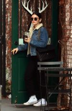 LUCY HALKE Out for Coffee at Alfred Coffee in Studio City 01/11/2020