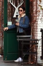 LUCY HALKE Out for Coffee at Alfred Coffee in Studio City 01/11/2020