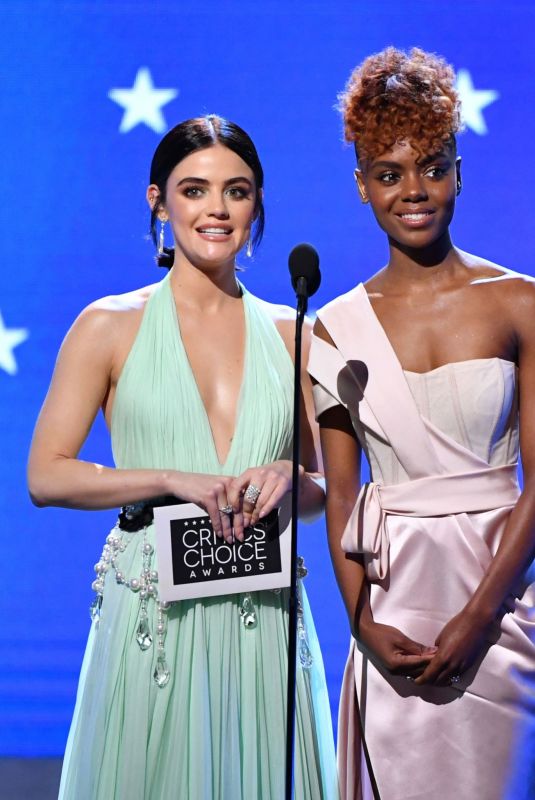 LUCYE HALE and ASHLEIGH MURRAY Speak at 25th Annual Critics Choice Awards in Santa Monica 01/12/2020