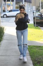 MADISON BEER Out with Her Dog in West Hollywood 01/14/2020
