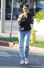 MADISON BEER Out with Her Dog in West Hollywood 01/14/2020
