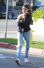 MADISON BEER Out with Her Dog in West Hollywood 01/14/2020