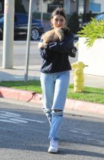 MADISON BEER Out with Her Dog in West Hollywood 01/14/2020