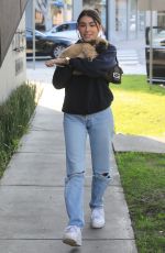 MADISON BEER Out with Her Dog in West Hollywood 01/14/2020