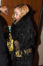 MADONNA Leaves the Madame X Tour at the London Palladium 01/29/2020