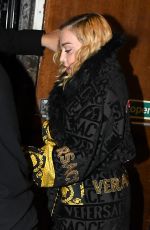 MADONNA Leaves the Madame X Tour at the London Palladium 01/29/2020