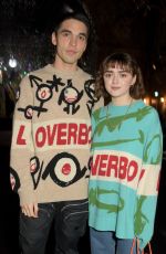 MAISIE WILLIAMS at Charles Jeffrey Loverboy Show at London Fashion Week 01/04/2020