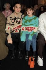 MAISIE WILLIAMS at Charles Jeffrey Loverboy Show at London Fashion Week 01/04/2020