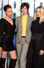 MARGOT ROBBIE, JURNEE SMOLLET-BELL and MARY ELIZABETH WINSTEAD at Birds of Prey Photocall at Harley Quinns Pop-up Roller Disco in London 01/28/2020