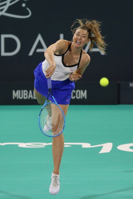 MARIA SHARAPOVA at Mubadala World Tennis Championship in Abu Dhabi 12/19/2019