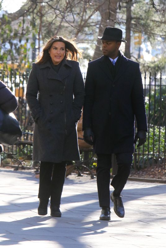 MARISKA HARGITAY on the Set of Law and Erder: Special Victims Unit 01/23/2020