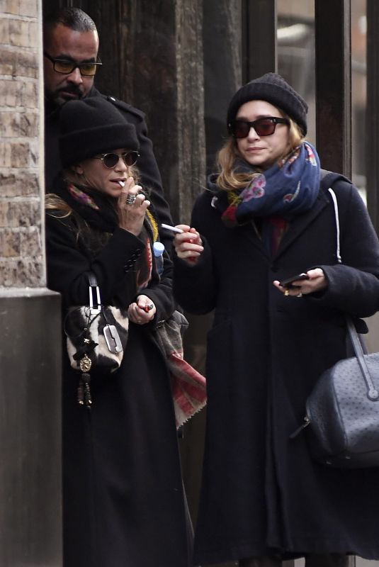 MARY KATE and ASHLEY OLSEN at Their Office in New York 01/05/2020