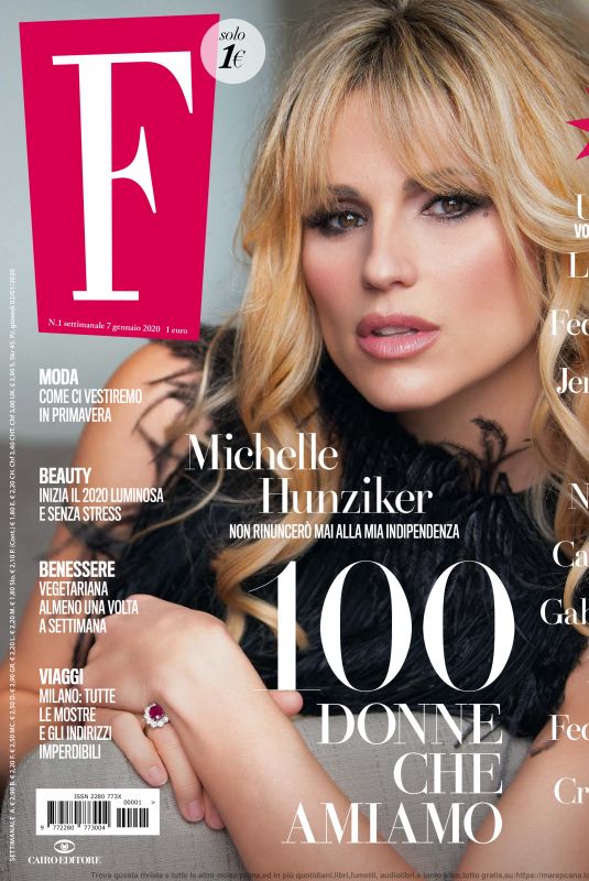 MICHELLE HUNZIKER in F Magazine, January 2020