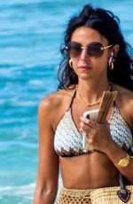 MICHELLE KEEGAN in Bikini Top at a Beach in Jamaica 01/29/2020