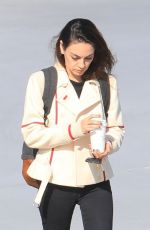 MILA KUNIS Heading to a Meeting in Beverly Hills 01/21/2020
