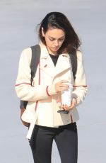MILA KUNIS Heading to a Meeting in Beverly Hills 01/21/2020