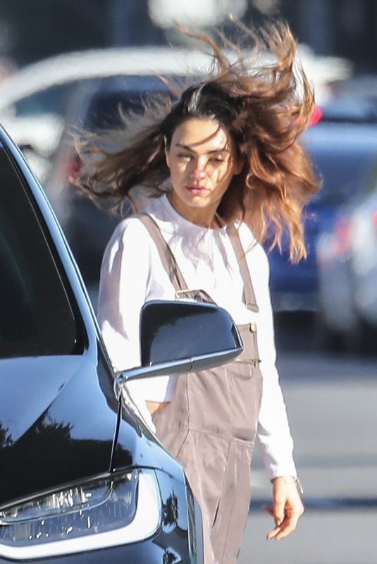 MILA KUNIS Out and About in Los Angeles 01/31/2020
