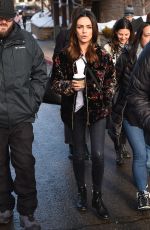 MILA KUNIS Out and About in Park City 01/25/2020