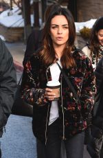 MILA KUNIS Out and About in Park City 01/25/2020