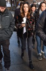 MILA KUNIS Out and About in Park City 01/25/2020
