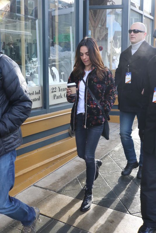 MILA KUNIS Out at Sundance Film Festival in Park City 01/25/2020