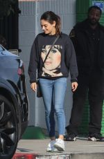 MILA KUNIS Out for Coffee in Beverly Hills 01/27/2020