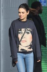 MILA KUNIS Out for Coffee in Beverly Hills 01/27/2020