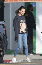 MILA KUNIS Out for Coffee in Beverly Hills 01/27/2020