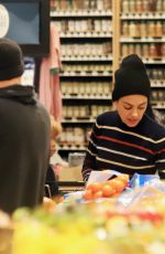 MILA KUNIS Shopping at Whole Foods in Los Angeles 01/08/2020