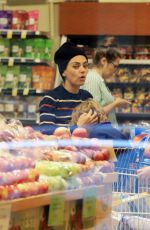 MILA KUNIS Shopping at Whole Foods in Los Angeles 01/08/2020
