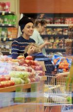 MILA KUNIS Shopping at Whole Foods in Los Angeles 01/08/2020