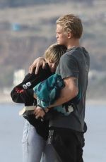 MILEY CYRUS and Cody Simpson at Malibu Beach 01/22/2020