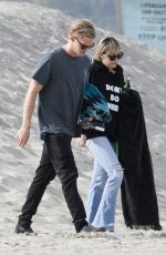 MILEY CYRUS and Cody Simpson at Malibu Beach 01/22/2020