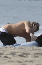 MILEY CYRUS and Cody Simpson at Malibu Beach 01/22/2020