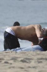 MILEY CYRUS and Cody Simpson at Malibu Beach 01/22/2020