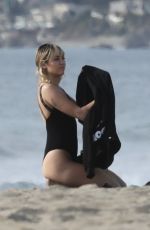 MILEY CYRUS and Cody Simpson at Malibu Beach 01/22/2020