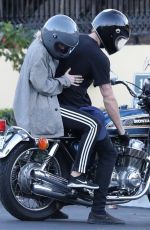 MILEY CYRUS and Cody Simpson Out in Calabasas 01/23/2020