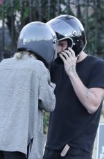 MILEY CYRUS and Cody Simpson Out in Calabasas 01/23/2020