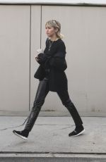 MILEY CYRUS Arrives at a Studio in Los Angeles 01/17/2020
