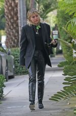 MILEY CYRUS Arrives at a Studio in Los Angeles 01/17/2020