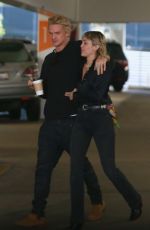 MILY CYRUS and Cody Simpson Leaves Cedar Sinai Hospital in Los Angeles 01/16/2020