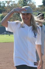MIRA SORVINO at California Strong Celebrity Softball Game in Malibu 01/12/2020