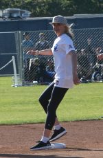 MIRA SORVINO at California Strong Celebrity Softball Game in Malibu 01/12/2020