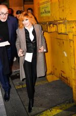 MYLENE FARMER Leaves Jean-Paul Gaultier Show at Paris Fashion Week 01/22/2020
