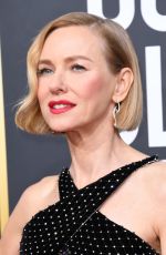 NAOMI WATTS at 77th Annual Golden Globe Awards in Beverly Hills 01/05/2020