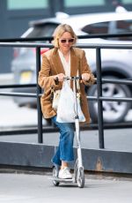 NAOMI WATTS on a Scooter Out in New York 01/11/2020