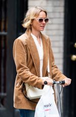 NAOMI WATTS on a Scooter Out in New York 01/11/2020