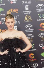 NATALIA DE MOLINA at 34th Goya Cinema Awards 2020 in Madrid 01/25/2020